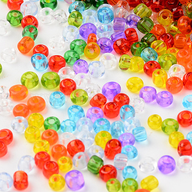 8/0 Transparent Colours Glass Seed Beads(SEED-T005-08)-3