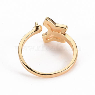 Brass Peg Bails Cuff Finger Ring Settings(KK-S356-269-NF)-2