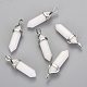 Natural White Jade Double Terminated Pointed Pendants(X-G-F295-04H)-1