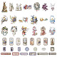 Gorgecraft Retro Easter Theme Paper Adhesive Stickers(EAER-GF0001-01)-1