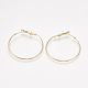 Brass Hoop Earrings(X-KK-S348-406C)-1