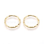 Tibetan Style Linking Rings, Circle Frames, Cadmium Free & Nickel Free & Lead Free, Golden Color, 22x1.5mm, about 18.5mm inner diameter(PALLOY-A017-G-FF)