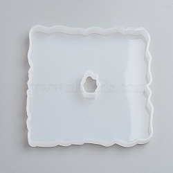 Silicone Cup Mat Molds, Resin Casting Molds, For UV Resin, Epoxy Resin Jewelry Making, Nuggets, White, 120x1120x12mm(DIY-G017-A11)
