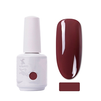 15ml Special Nail Gel, for Nail Art Stamping Print, Varnish Manicure Starter Kit, Coconut Brown, Bottle: 34x80mm