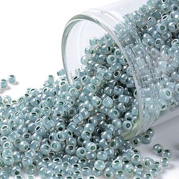 TOHO Round Seed Beads, Japanese Seed Beads, (915) Dark Sea Foam Ceylon Pearl, 11/0, 2.2mm, Hole: 0.8mm, about 5555pcs/50g