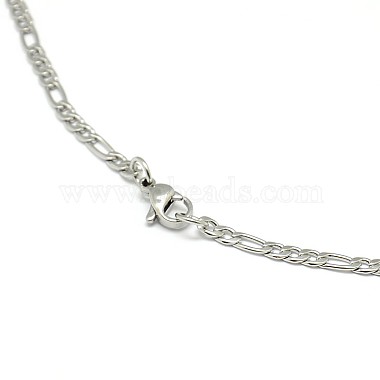 304 изготовление ожерелья-цепочки из нержавеющей стали Фигаро(STAS-K168-03P)-3