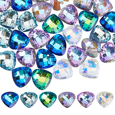 48Pcs Electroplated Glass Pendants(EGLA-HS0001-13)-1