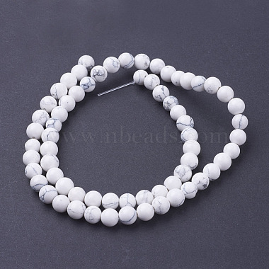 Synthetic Howlite Beads Strands(G-E110-6mm-5)-2