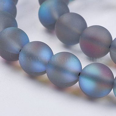 Chapelets de perles en pierre de lune synthétique(G-F430-02-8mm)-3
