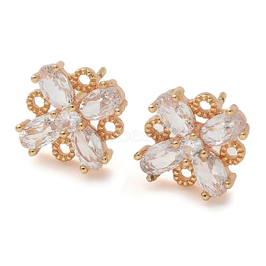 Clear Cubic Zirconia Stud Earrings