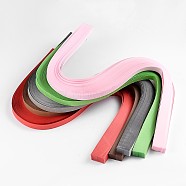 Quilling Paper Strips, Mixed Color, 530x10mm, about 120strips/bag(DIY-J001-10mm-B)