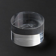 Column Transparent Acrylic Jewelry Display Pedestals, for Small Jewelry, Cosmetic Showing, Clear, 4x2.5cm(ODIS-WH0329-32A)