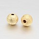Real 18K Gold Plated Brass Textured Round Beads(X-KK-L147-191-4mm-NR)-2