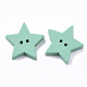 2-Hole Spray Painted Wooden Buttons(BUTT-T007-006A-01)-2