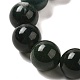 12.5mm Round Natural Moss Agate Braided Bead Bracelets for Women Men(BJEW-C060-01B)-2