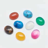 Natural & Synthetic Mixed Stone Cabochons, Oval, 10x8x4mm(G-G759-Z)