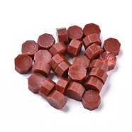Sealing Wax Particles, for Retro Seal Stamp, Octagon, Dark Red, 9mm, about 1500pcs/500g(DIY-E033-A07)