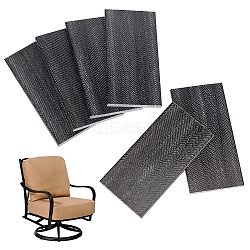 Fiberglass Sheet, Glass Fiber Board, Rocking Chair Spring Plate Replacement Part, Rectangle, Black, 12.7x6.2~6.4x0.6~0.64cm(FIND-WH0152-261)