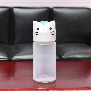 Resin Animal Water Cup Model, Micro Landscape Dollhouse Accessories, Pretending Prop Decorations, Cat Shape, 38x15mm