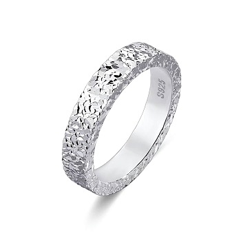 S925 Silver Ice Ring Simple Luxury Design Couple Rings