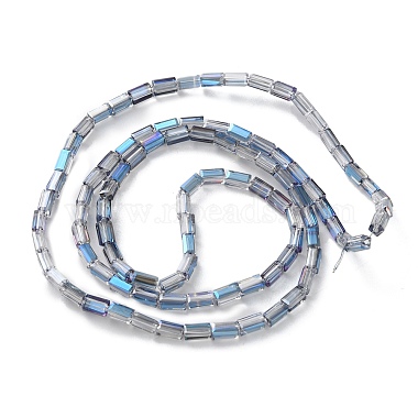 Electroplate Transparent  Glass Beads Strands(EGLA-H106-01A-HR02)-2