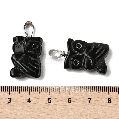 Natural Obsidian Pendants(G-B127-09P-04)-4