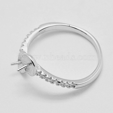 Adjustable Rhodium Plated 925 Sterling Silver Cuff Rings(STER-K038-072P)-3