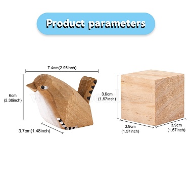 Wooden Birds and Block Ornaments(JX680A)-2