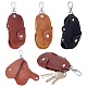 Nbeads 3Pcs 3 Colors Cattle Hide Keychains(FIND-NB0002-19)-1