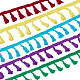CHGCRAFT 5 Rolls 5 Colors Cotton Tassel Ribbons(OCOR-CA0001-13)-1