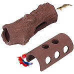 2Pcs 2 Styles Purple Clay Display Decorations, Micro Landscape Aquarium Fish Tank Decoration, Coffee, 79~114x40.5~55x29~41.5mm, 1pc/style (DIY-GF0013-05)