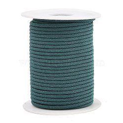 Nylon Threads, Milan Cords/Twisted Cords, Cadet Blue, 3mm, about 21.87 yards(20m)/roll(NWIR-P018-31)