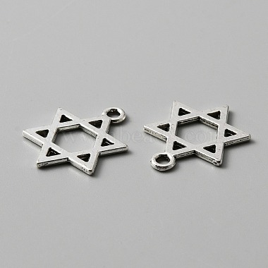 Antique Silver Star Alloy Pendants