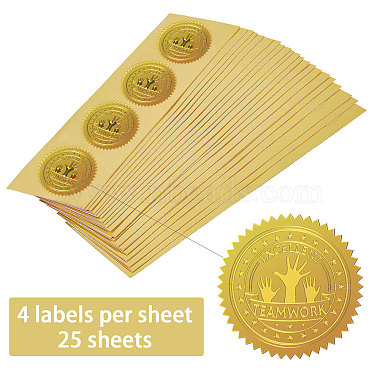 Self Adhesive Gold Foil Embossed Stickers(DIY-WH0211-377)-3