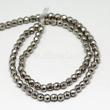 Electroplate Non-magnetic Synthetic Hematite Beads Strands(G-J169B-3mm-M)-3