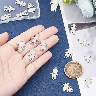 Unicraftale 16Pcs 4 Style 201 Stainless Steel Connector Charms(STAS-UN0035-52)-2
