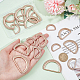 WADORN 20Pcs 5 Style Alloy D Rings(FIND-WR0006-87)-3