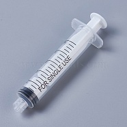 Screw Type Hand Push Glue Dispensing Syringe(without needle), Clear, 85x26.5x17mm, Hole: 2mm, Capacity: 5ml(TOOL-WH0117-12B)