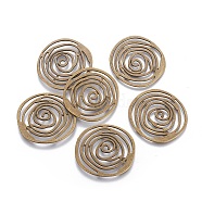 Tibetan Style Alloy Pendants, Lead Free and Cadmium Free, Flower, Antique Bronze Color, about 40mm long, 38mm wide, 2mm thick(X-EA13484Y-AB)