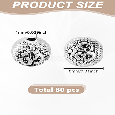 80pcs Tibetan Style Alloy Beads(FIND-LP0001-48)-2