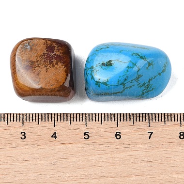 Nuggets Natural & Synthetic Mixed Gemstone Tumbled Polished Stones Collections(AJEW-Q152-04)-4