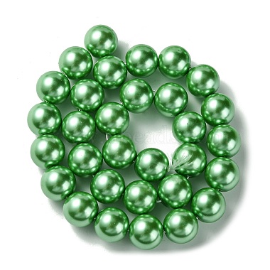 Eco-Friendly Glass Pearl Beads Strands(HY-A008-14mm-RB008)-2