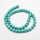 Chapelets de perles en turquoise synthétique(X-TURQ-F007-01B-4mm)-3