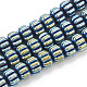 Electroplate Non-magnetic Synthetic Hematite Corrugated Beads Strands(G-T061-108C)-1
