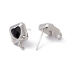 Rack Plating Alloy Stud Earring Findings(FIND-I030-14P)-1