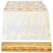 Polyester Table Runner Roll, Glitter Metallic Gold Thin Mesh Table Runner, for Party Wedding Home Decoration, Gold, 290x0.3mm, about 10yard/roll(AJEW-WH20020-002C)