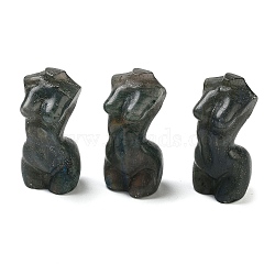 Natural Labradorite Carved Sexy Lady Model Figurines, for Home Desktop Decoration, 16.5x20x39.5mm(X-G-C152-13)