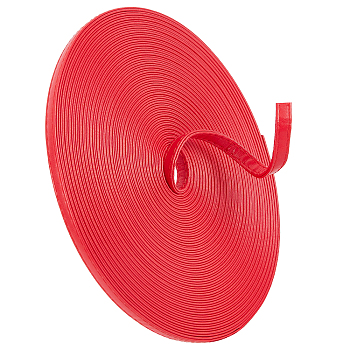 10m PU Leather Bag Handles, for Bag Replacement Accessories, Red, 0.7~0.8x0.25cm