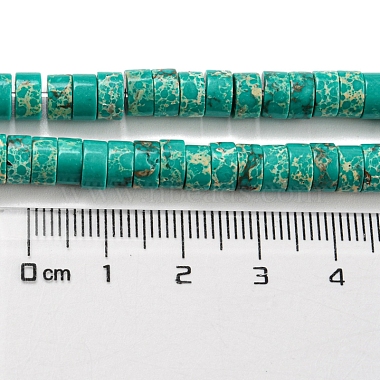 Brins de perles teintes en jaspe impérial synthétique(G-D077-D01-01D)-5