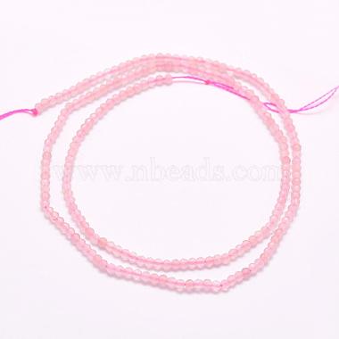 Chapelets de perles en quartz rose naturel(G-F509-28-2mm)-2